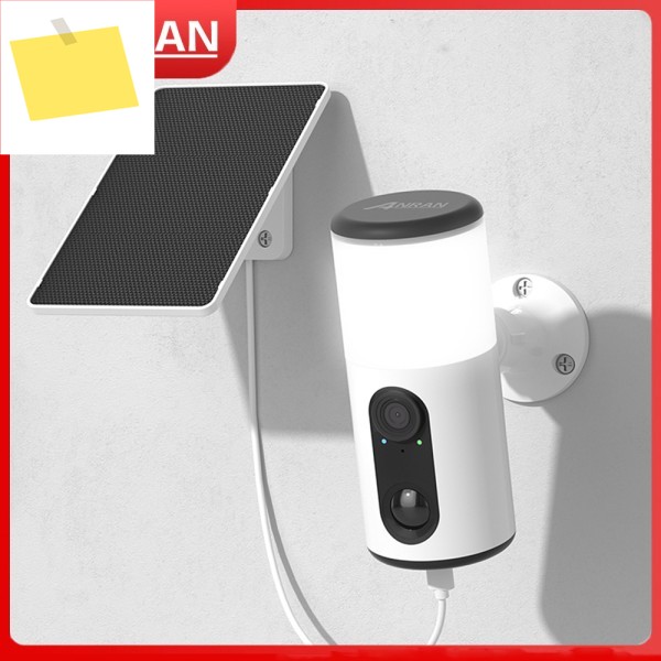 ANRAN 투광 조명 태양광 카메라 2K 야외 2.4G WIFI 홈 보안 배터리 캠 기본 클라우드 스토리지 컬러 야간 투시경 제품 이미지
