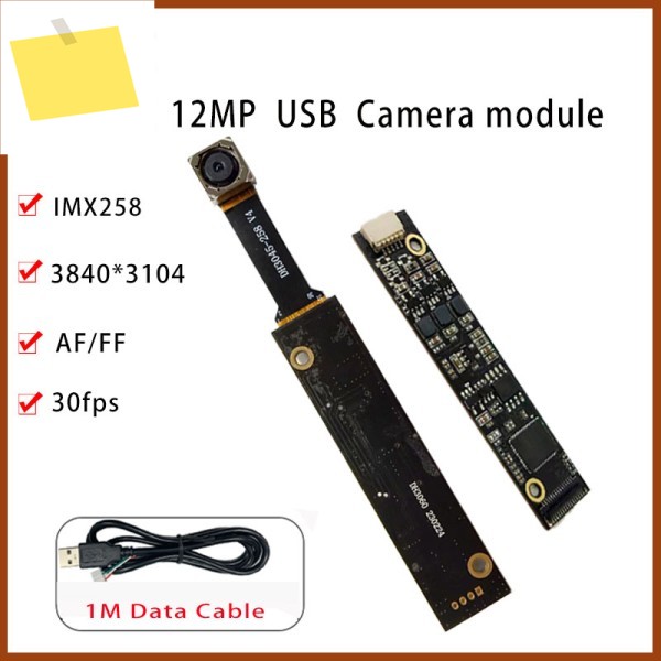USB 카메라 모듈, 12MP HD IMX258 CMOS AFFF, 기존 산업 응용, 31840x2160, 30fps 제품 이미지