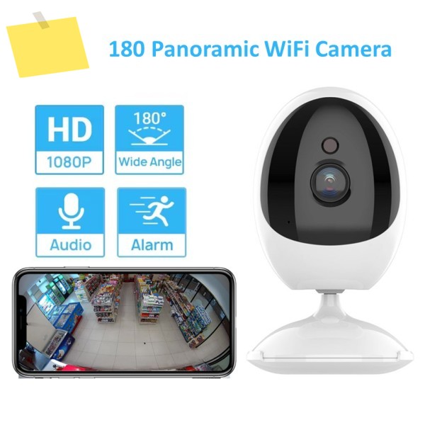 ICSEE Fisheye 카메라 180도 광각 1.44mm Len Night Vision 홈 보안 VR Wifi 스마트 AI 파노라마 제품 이미지
