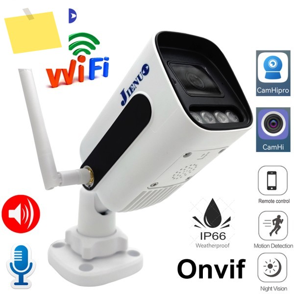 JIENUO 5MP Wifi 카메라 IP 128G 야외 방수 무선 NightVision 64G 보안 감시 1080P Onvif 홈 캠 CamHi 제품 이미지