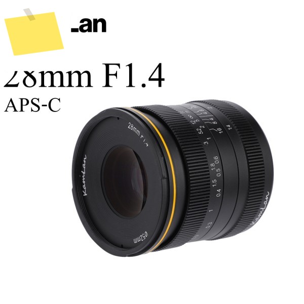 Kamlan 28mm f1.4 미러리스 카메라용 광각 APS-C 대형 조리개 수동 초점 렌즈 제품 이미지