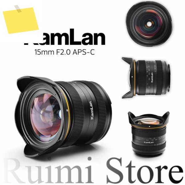 Kamlan 15mm f2.0 수동 초점 광각 APS-C Canon MSony EFuji XM43 마운트 카메라용 미러리스 렌즈 제품 이미지