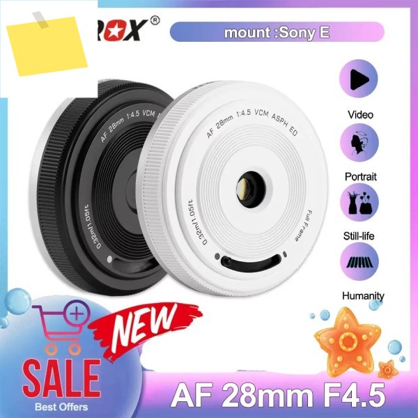Viltrox 28mm f4.5 풀프레임 자동 초점 렌즈 소니 FE 마운트, 팬케이크 후지 XF, 니콘 Z 호환 제품 이미지