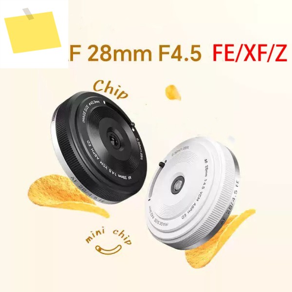VILTROX 28mm F4.5 블랙 팬케이크 렌즈 자동 초점 풀 프레임 레트로 초박형 60g FUJI XF Sony E 마운트용 제품 이미지