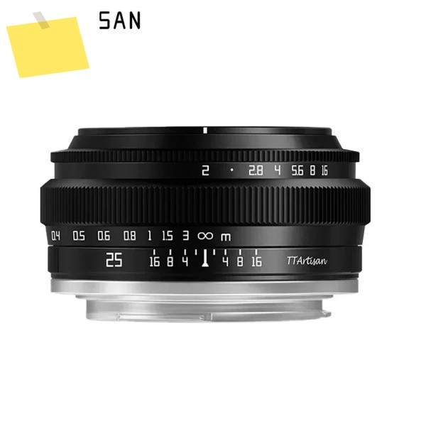 TTArtisan 25mm F2 APS-C MF 인물 사진 촬영 카메라 렌즈 소니 A6000 A7RIII A7S 후지 XT30 니콘 ZFC Z5 M43 마운트용 제품 이미지