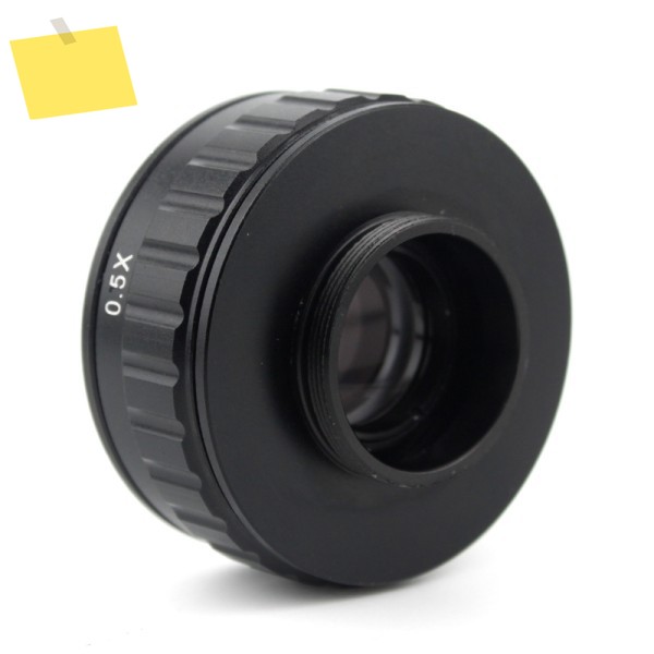 삼안 스테레오 현미경 25mm 카메라 인터페이스 어댑터 용 하이 클라우드 C 마운트 렌즈 0.35X CTV 제품 이미지