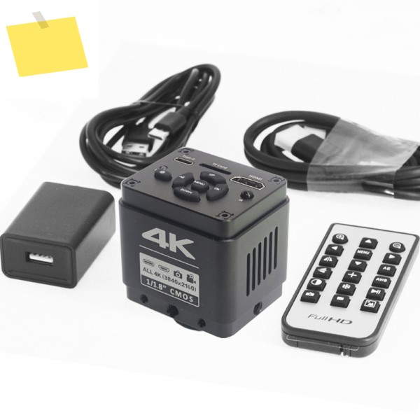 Lapsun 산업 연구실 현미경 카메라, HDMI USB 비디오 동기 출력 C 마운트 WD100 10A 렌즈, 11.8 인치, 60FPS, 제품 이미지