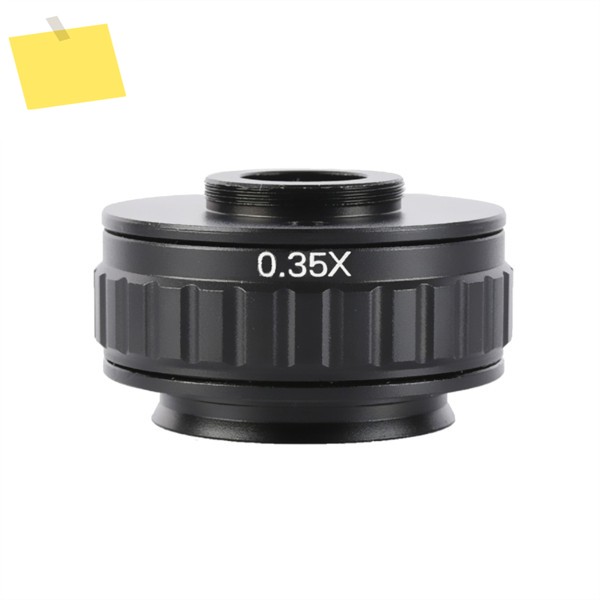 3안 스테레오 현미경 카메라용 C 마운트 어댑터 렌즈, 38mm 인터페이스, 향상된 시야, 0.35X CCD, 핫 세일 제품 이미지
