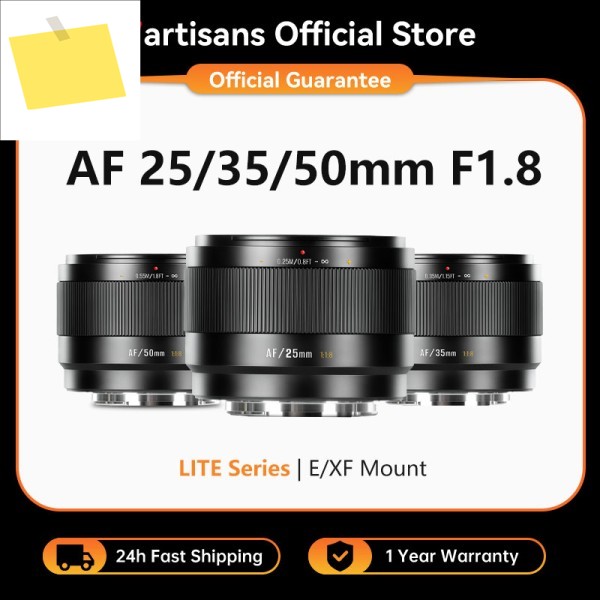 7artisans AF 25mm F1.8 APS-C 자동 초점 대구경 프라임 렌즈 LITE 시리즈 소니 E A7C II A6700 후지 XF XT-5 용 제품 이미지