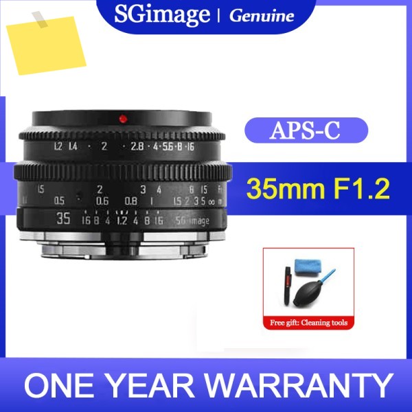 SGimage 35mm F1.2 Sony EFuji XM43 Canon EF-MNikon RL 마운트 마이크로 싱글 카메라용 대형 조리개 프라임 렌즈 제품 이미지
