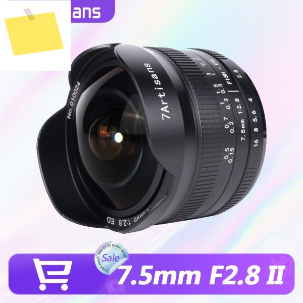 7artisans APS-C 7.5mm F2.8 II 수동 초점 어안렌즈, 소니 E XF 니콘 Z RF EF-M M43 마운트용 창의적인 사진 촬영용 제품 이미지