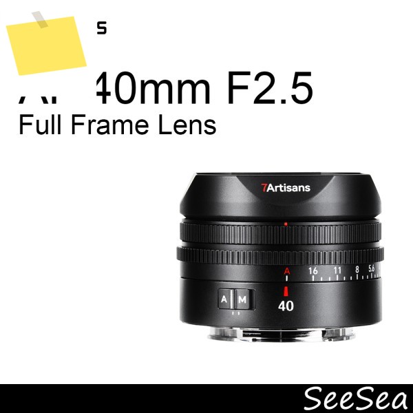 7artisans AF 40mm F2.5 풀프레임 렌즈 자동 초점 대구경 소니 E 마운트, A6700, A7 V, II, ZV-E1, Vlog 제품 이미지