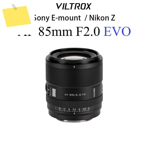 VILTROX AF 85mm F2.0 EVO 풀프레임 자동 초점 대구경 카메라 렌즈 소니 E 니콘 Z 마운트 A7IV ZV-E1 FX3 A9III용 제품 이미지