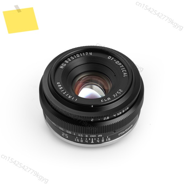 TTArtisan 25mm F2 카메라 렌즈 캐논 RF 소니 E 후지필름 XF 니콘 Z M43 마운트 APS-C 수동 초점 제품 이미지
