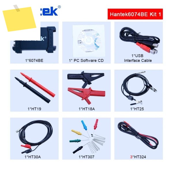 Hantek 6074BE 시리즈 키트 I 4채널 70MHZ 자동차 진단 장비 점화 작동센서버스 진단퍼포머시동 제품 이미지
