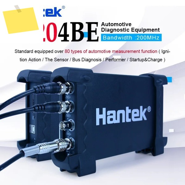 Hantek 6204BE 200MHz 자동차 오실로스코프 4채널 1Gsas 휴대용 USB PC 디지털 진단 도구 제품 이미지