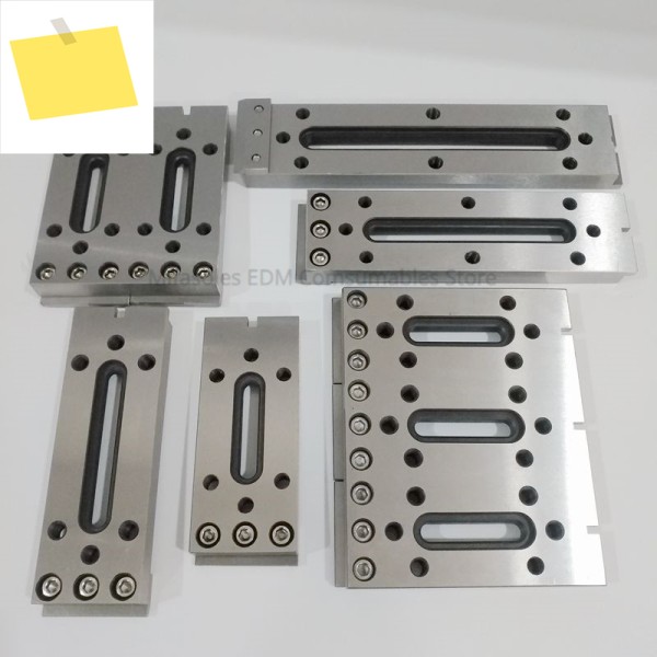 EDM 와이어 절단 부품 지그 클램프, 스테인리스 홀더 도구, Sodick Mitsubish Fanuc Makino Charmilles 120x50 제품 이미지