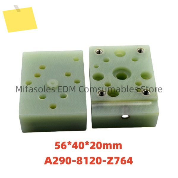 EDM 부품 하부 제트 블록 A290-8120-Z764 Fanuc 시리즈 CNC 와이어 컷 기계용 절연체 플레이트 56x40x20mm 제품 이미지