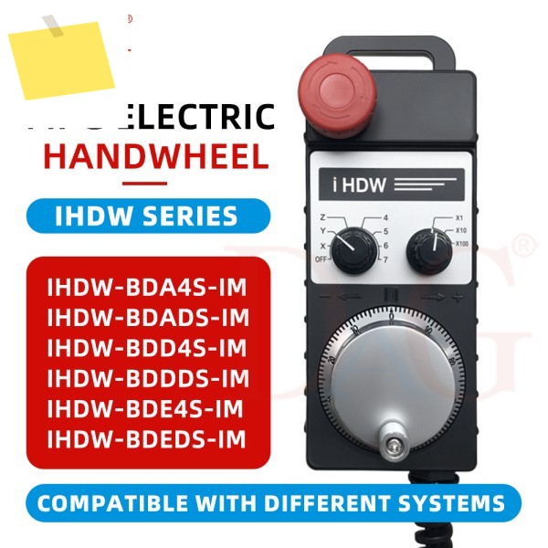Fanuc Siemen Mitsubishi Cnc HDW-BDA4S-IM E-stop 버튼이 있는 미래형 Mpg 핸드휠 수동 펄스 발생기 제품 이미지