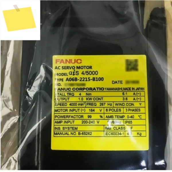 A06B-2215-B100 신품 FANUC 서보 모터 제품 이미지