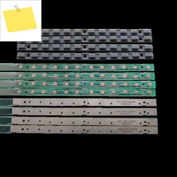 FANUC A86L-0001-0290 # Fanuc 기계 조작반 교체용 강철 스트립과 실리콘이 포함된 CNC 멤브레인 키보드 키 바 제품 이미지