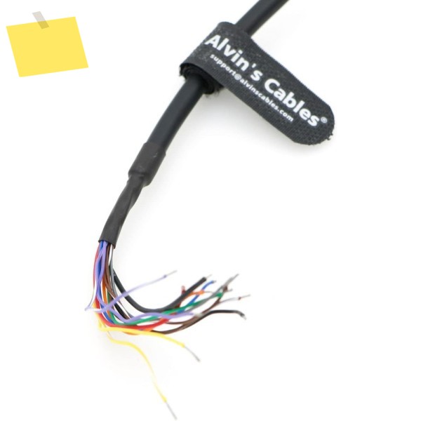 Alvin's Cables M12 A-Code 핀 암 커넥터 - 플라잉 리드 전원 케이블 Cognex 산업용 카메라용 제품 이미지