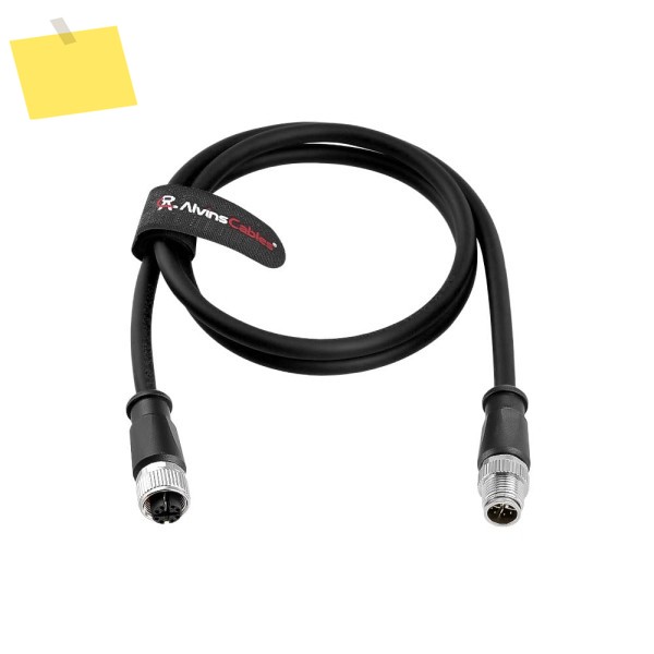 Alvin's Cables M12 X-코드 8핀 남성-여성 이더넷 케이블 Cat6a Cognex Basler Keyence 산업용 차폐형 6.6ft2m 제품 이미지