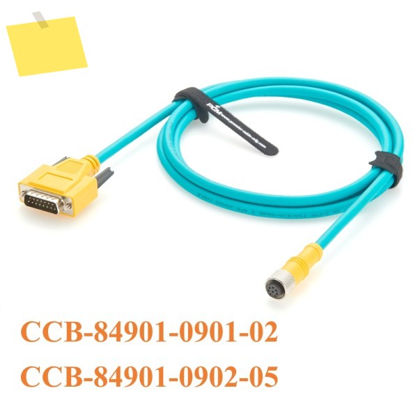 M12 8핀에서 DB15 IO 모듈 고유연성 케이블 CCB-84901-0901-02 코그넥스 인사이트 5000 비전 시스템 호환 제품 이미지