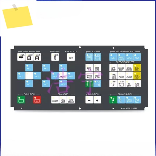 A98L-0001-0581 멤브레인 및 12키 크기 310L21W 팬욱 EDM 키패드용, 대체 시트커버 제품 이미지