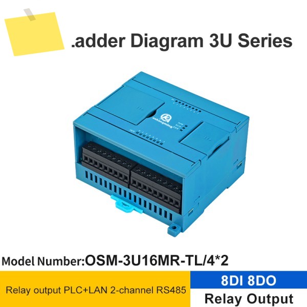 오상밍 8 입력 릴레이 출력 PLC RS485 Lan Modbus Rtu TCP 래더 다이어그램 컨트롤러 제품 이미지