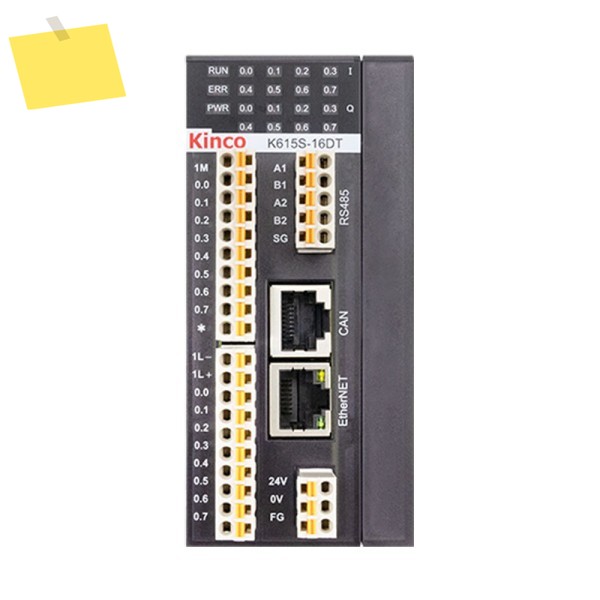 Kinco K6S 시리즈 PLC 컨트롤러, 고속 입출력 K615S-16DT, 8DI CPU 모듈, 이더넷 CAN RS485 포트 포함, 200kHz 제품 이미지