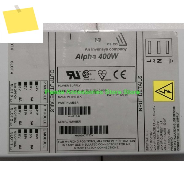 LAMBDA Alpha 400W H47223 전원 공급 장치 15.8C 13.55E용 제품 이미지