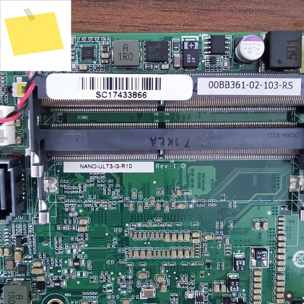 00BB361BB361-02-103-RS NANO-ULT3-I3-R10 산업용 마더보드 제품 이미지