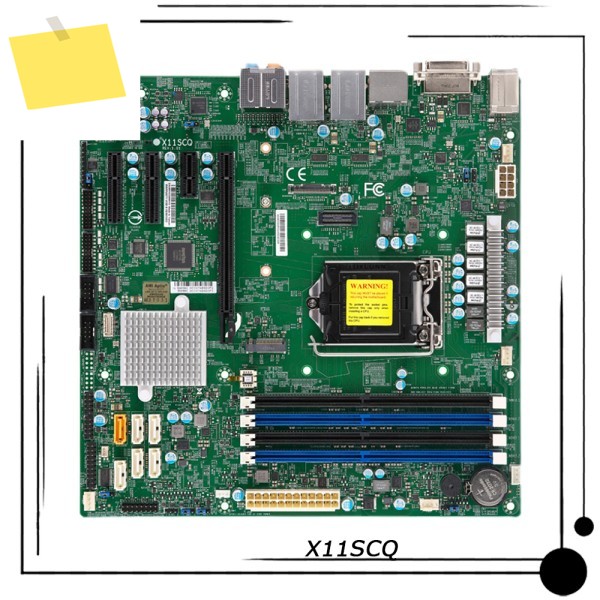 슈퍼마이크로 싱글 서버 89세대 i9 i7 i5 i3 LGA-1151 Q370 UATX X11SCQ용 산업용 패키지 마더보드 제품 이미지