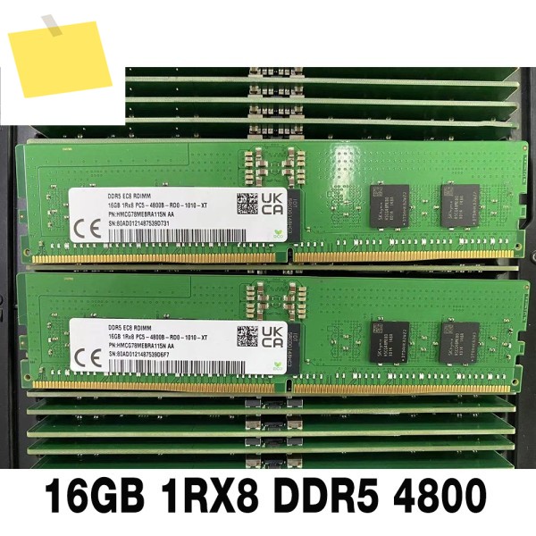 SK 하이닉스 메모리 HMCG78MEBRA115N용 1개 RAM 16G 1RX8 DDR5 PC5-4800B-R 4800 제품 이미지