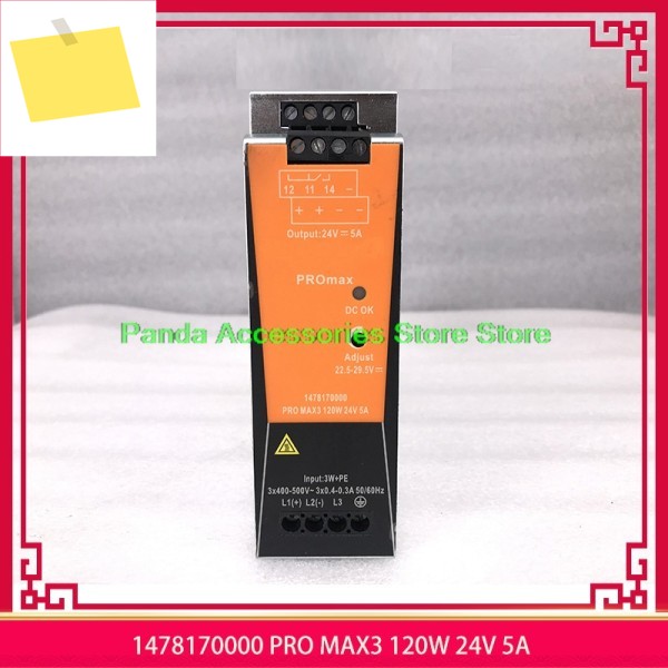 바이드뮬러 삼상 레일 스위칭 전원 공급 장치 고품질 완전 테스트 완료 1478170000 PRO MAX3 120W 24V 5A 제품 이미지