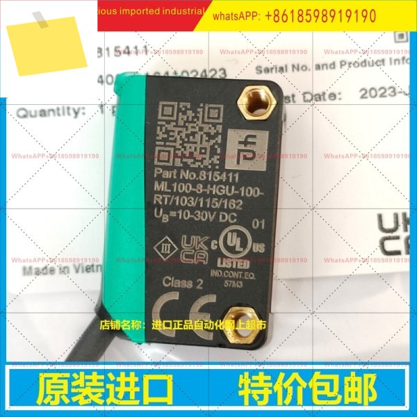 Pepperl + Fuchs 확산 반사 광전 스위치 ML100-8-HGU-100-RT103115162 원본 수입품 제품 이미지
