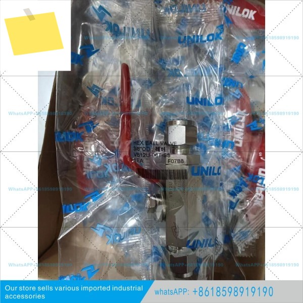 OK 카트리지 볼 밸브, 버터플라이 핸들, 스트레이트 38 VB12U-06T-SS-B 제품 이미지