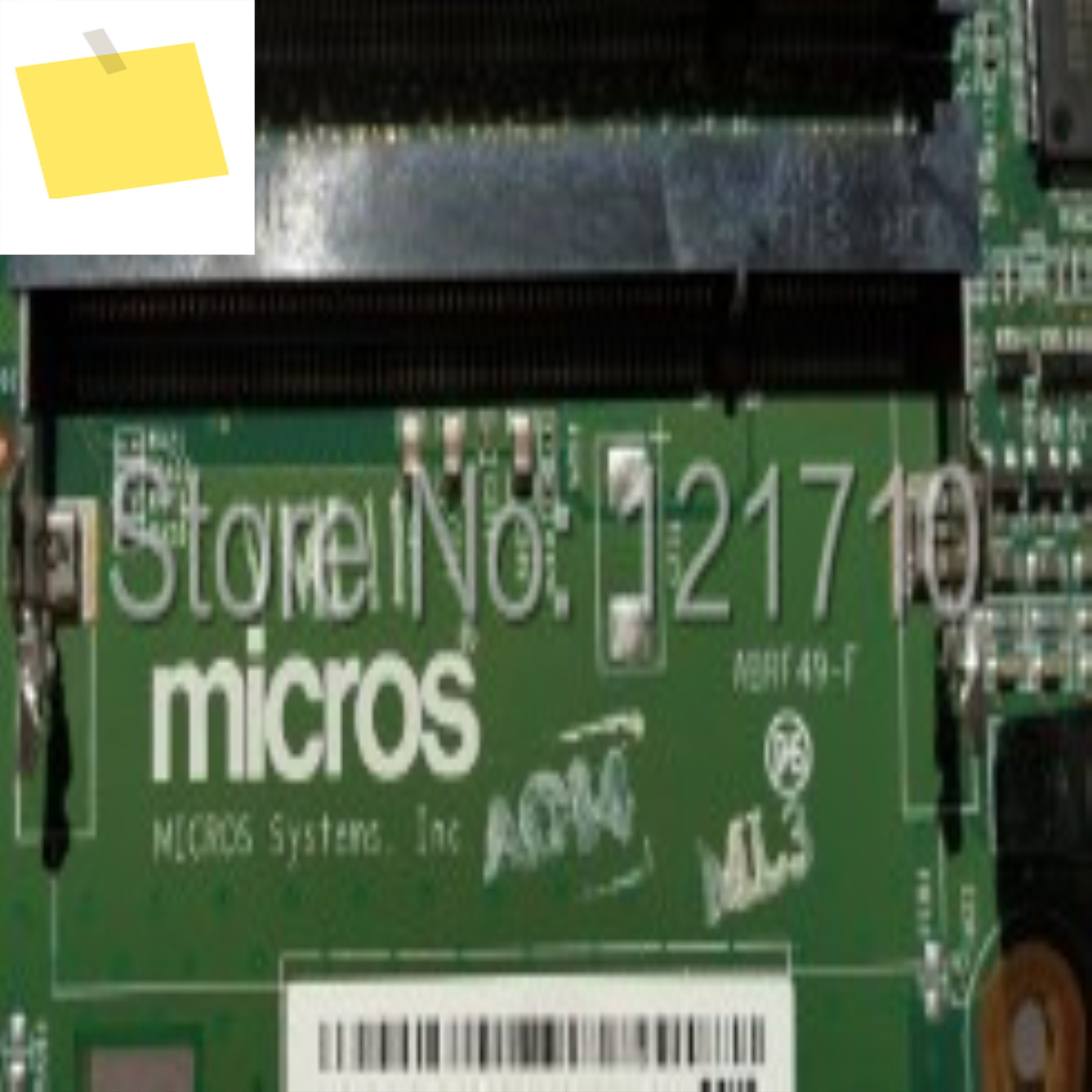 보드 MICROS 워크스테이션 5A 시스템 장치 400814 -104 ABRF49-F 제품 이미지