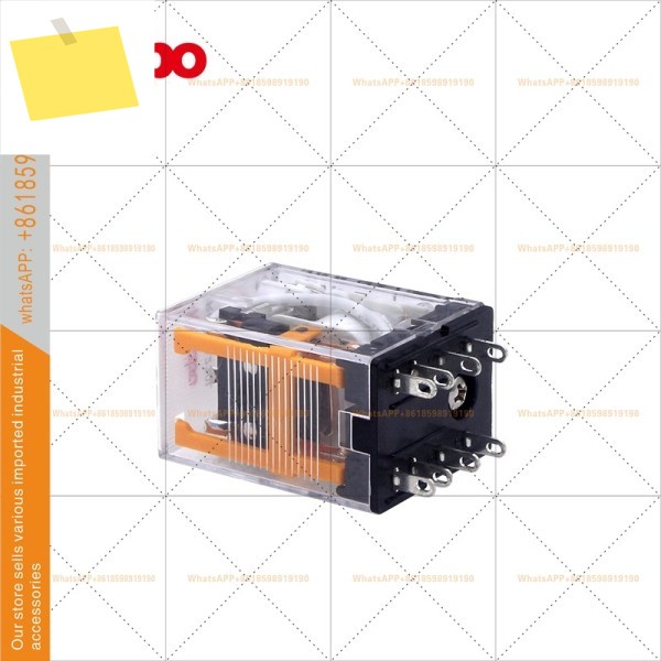 DC12V24V48VAC220V AC 베이스 포함, Mibo RG22 중간 릴레이 8핀 소형 전자기 DC 제품 이미지