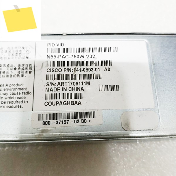 안정적인 성능 N55-PAC-750W 341-0503-01 CISCO 전원 공급 장치용 A0 750W 완전히 테스트됨 제품 이미지