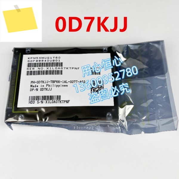 DELL 1.6TB 2.5인치 SAS D7KJJ KPM5XMUG1T60용 새 원본 솔리드 스테이트 드라이브 제품 이미지