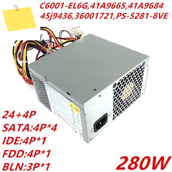 IBM M58 A57 280W 전원 공급 장치 PC6001 41A9665 41N3482 45j9436 PS-5281-8VE용 새 PSU 제품 이미지
