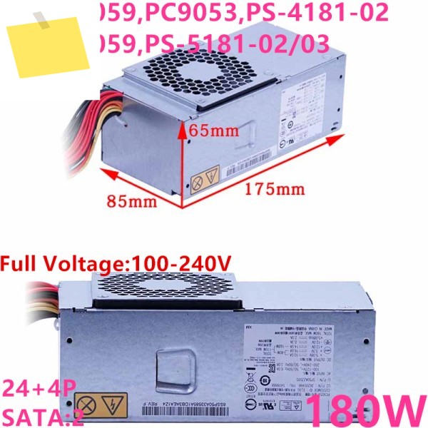 레노버 TFX S515 520 S5r6 A2620F 180W 전원 공급 장치 PC9059 PS-4181-02 새 PSU 제품 이미지