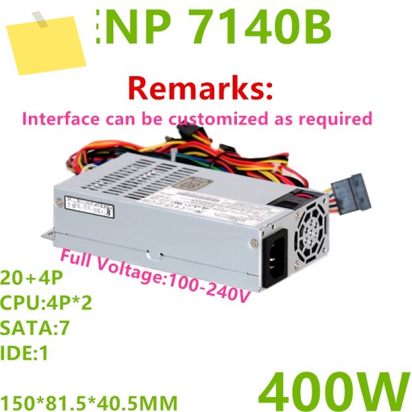 인핸스용 PSU, ITX 12V K39 S3 FLEX NAS 소형 1U 400W 전원 공급 장치, ENP-7140B ENP 새제품 제품 이미지