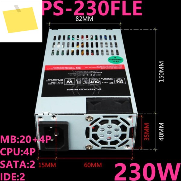 1Stplayer ITX FLEX NAS 소형 1U 230W 전원 공급 장치 PS-230FLE 새 PSU 제품 이미지
