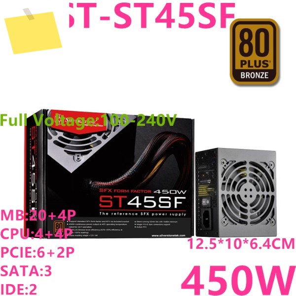 SilverStone ST45SF SFX ITX 450W 300W 용 새 원본 전원 공급 장치 제품 이미지