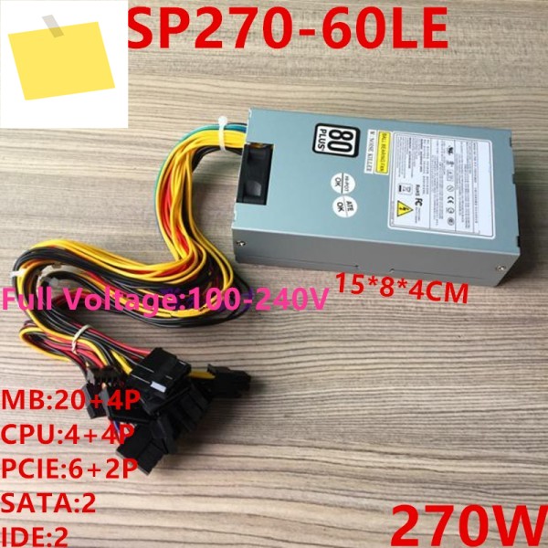 FSP 80plus ITX FLEX 소형 1U K39 49 T34 R47 44 M41 A35 S3 ZS-A4 G5 전원 공급 장치 FSP270-60LE 용 새 PSU 제품 이미지