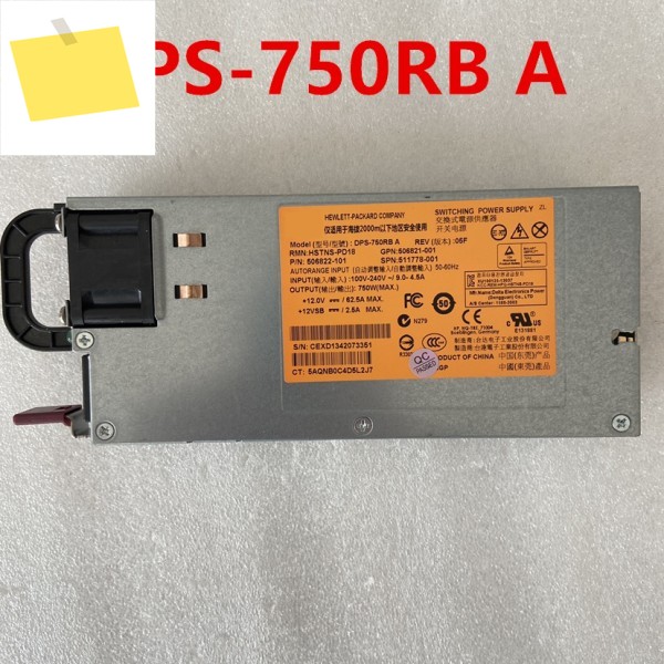 신품 PSU 750W 전원 공급 장치 HSTNS-PL18 DPS-750RB A 506821-001 512327-B21 제품 이미지