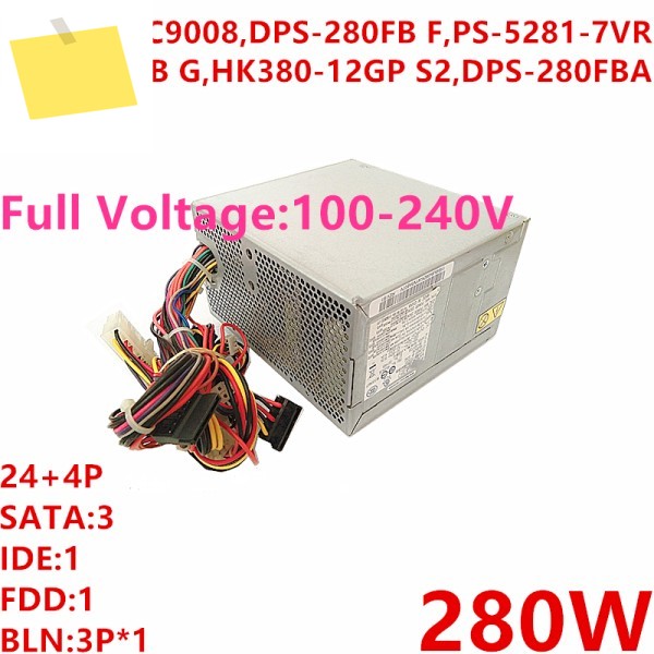 Lenovo 280W 전원 공급 장치용 새 PSU PC6001 DPS-280FB F PS-5281-8VE G HK380-12GP S2 A 제품 이미지